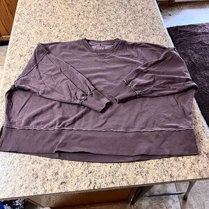 American Eagle Oversized Seriously Lived In mauve purple sweatshirt XL
